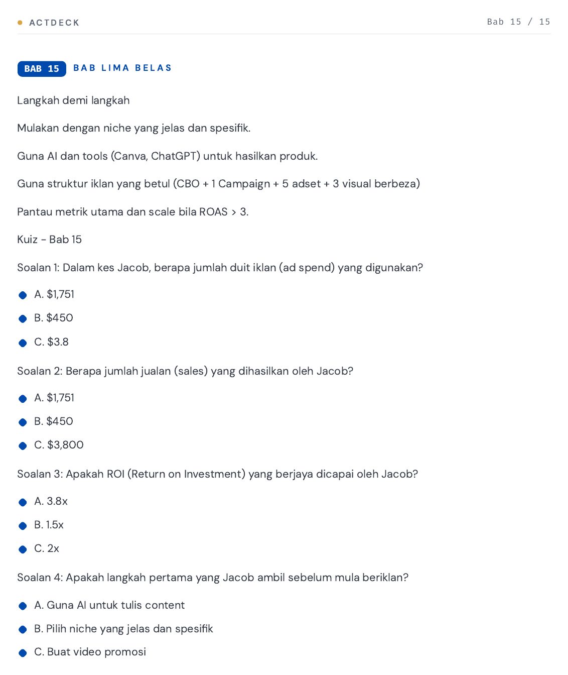 Case study sebenar: $450 jadi $1,751, ROI 3.8x